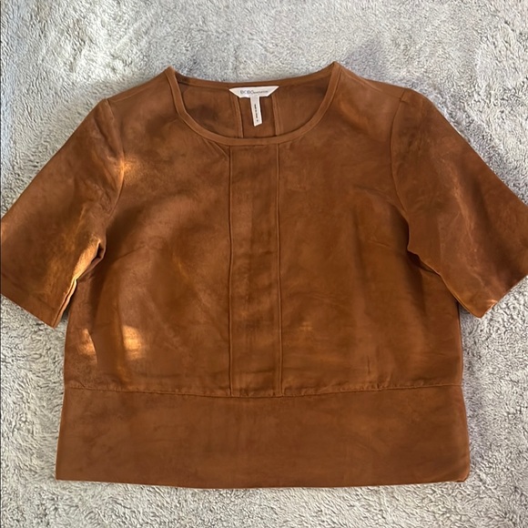 BCBGeneration Tops - BCBG Generation Ladies Russet Faux Suede Top
